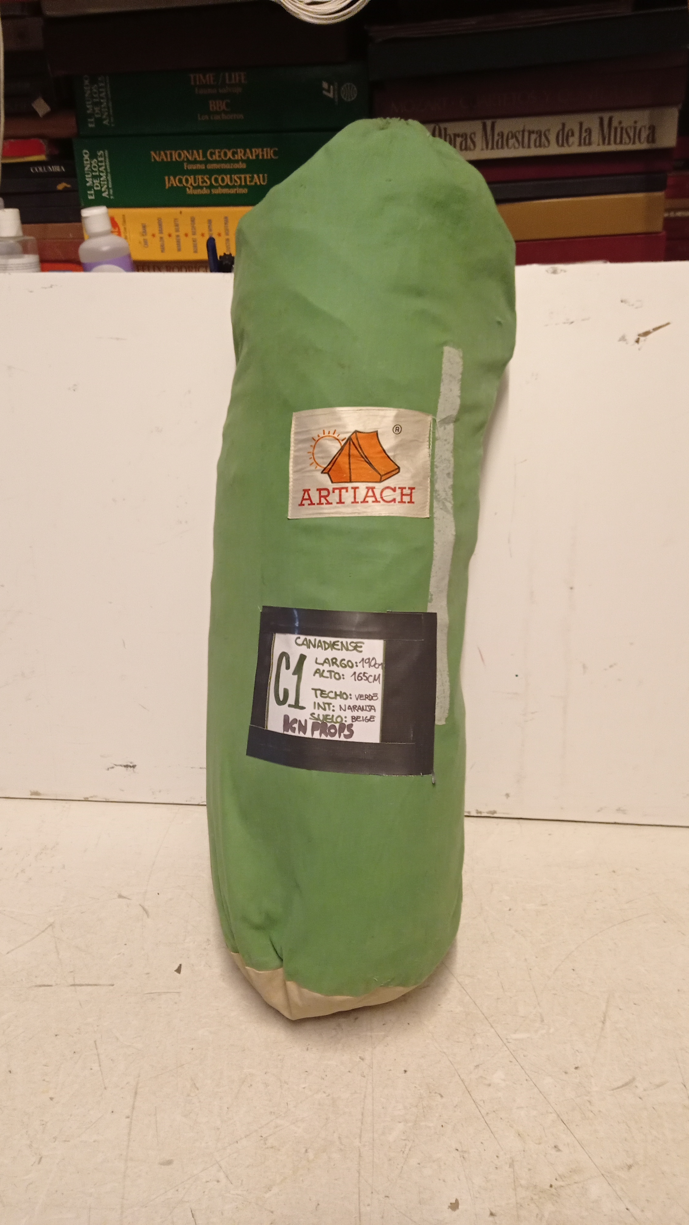 tienda campaña canadiense c1 165ax190cm ext verde int naranja